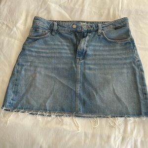 Womens mini denim skirt